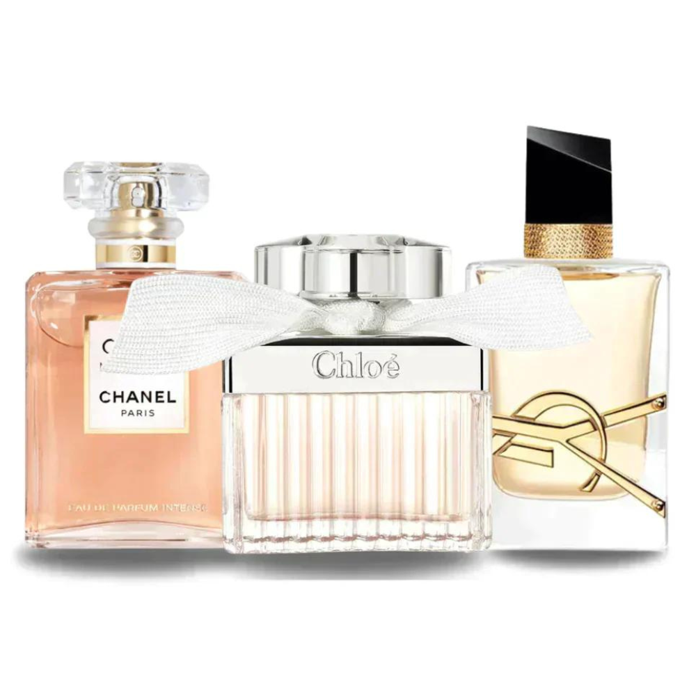 3 Parfums Chanel COCO MADEMOISELLE, Yves Saint Laurent LIBRE und CHLOÉ - Eau de Parfum - Damenparfum