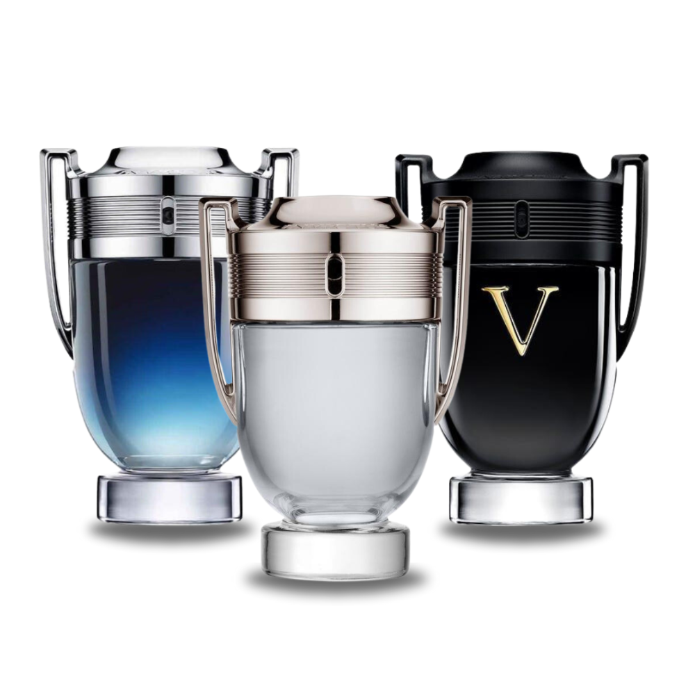 3 Parfums Paco Rabanne INVICTUS LEGEND, Paco Rabanne INVICTUS und Paco Rabanne INVICTUS VICTORY 100ml (Eau de Parfum)- Herrenparfum