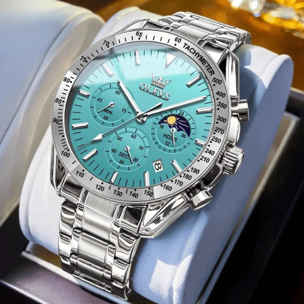 Olevs Herrenchronograph Amiens | Blau