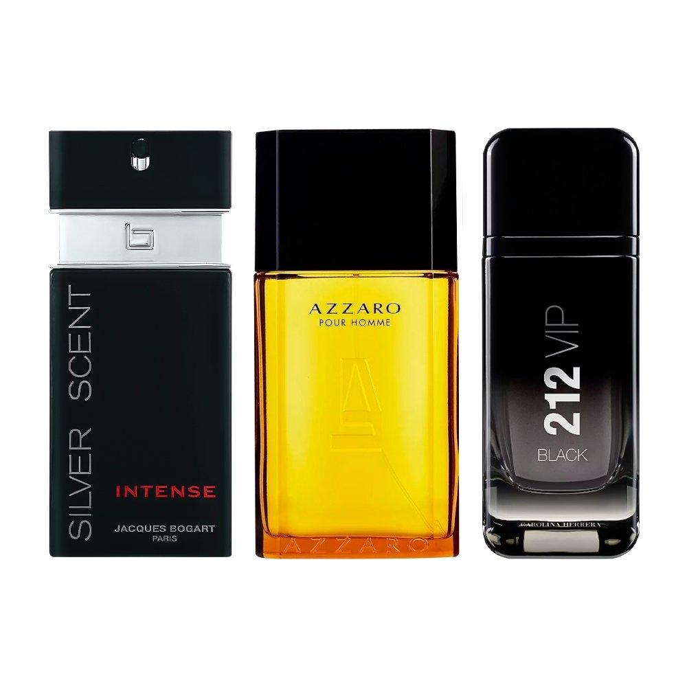 Combo aus Parfums: Azzaro, 212 Black und Silver Scent - Eau de Toilette - Herrenparfum