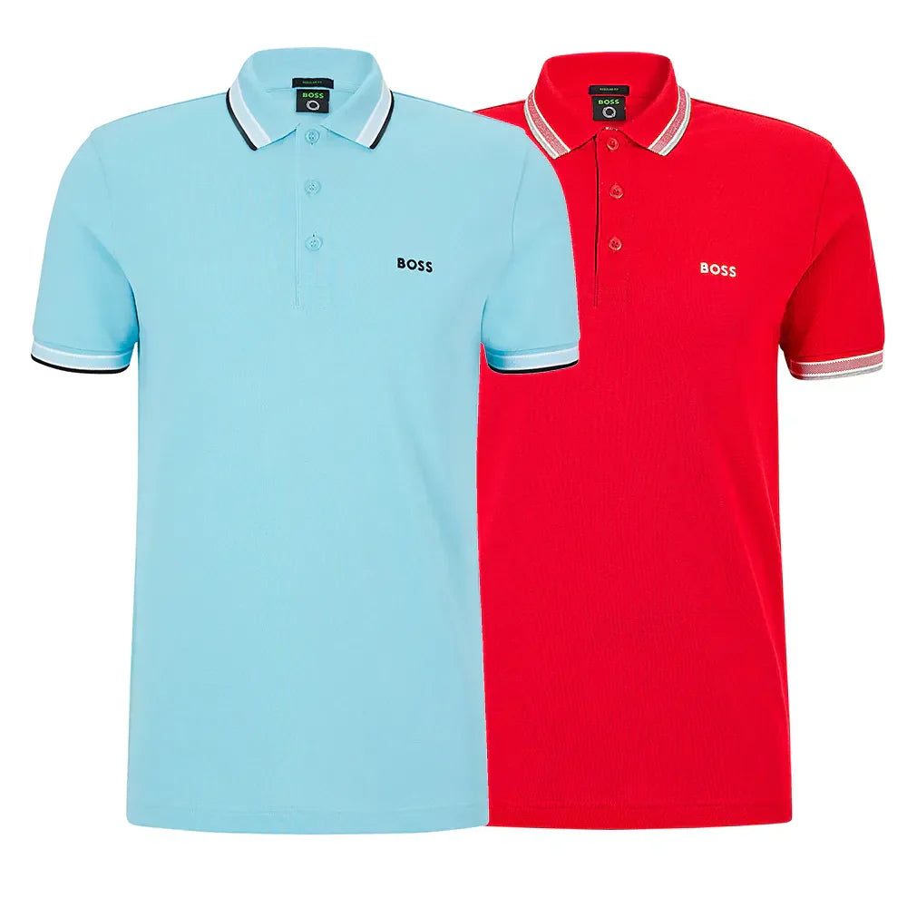 [KAUFEN SIE 1 ERHALTEN SIE 2] Kit 2 H. Boss Poloshirts